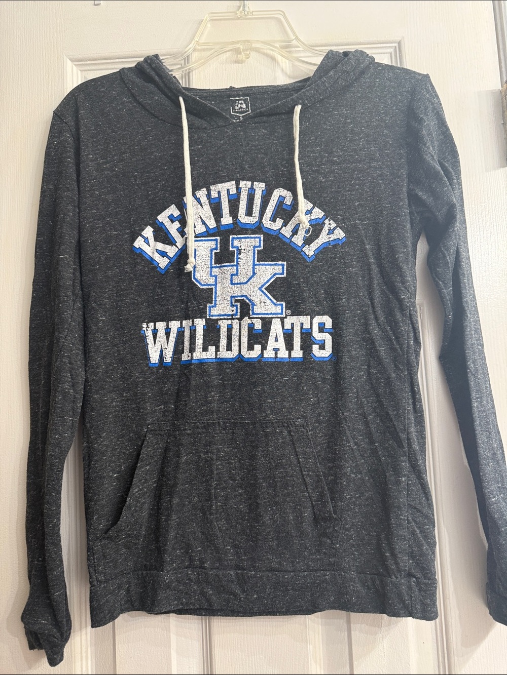 J. America Black Speckled Pullover Sweatshirt size S